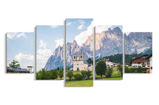Tablou 5 Piese Biserica Montana
