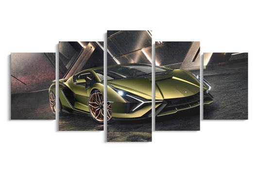 Tablou 5 Piese Lamborghini