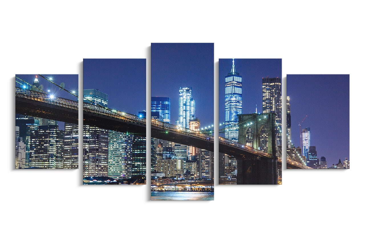 Tablou 5 Piese Brooklyn Bridge II