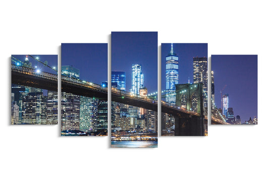 Tablou 5 Piese Brooklyn Bridge II