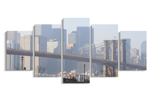 Tablou 5 Piese Brooklyn Bridge III