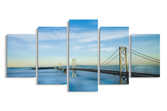 Tablou 5 Piese Yellow Bridge In The Sky