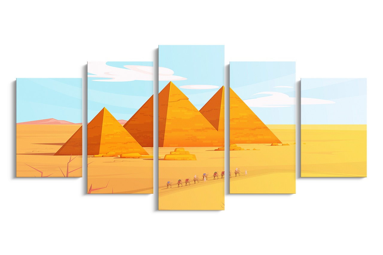 Tablou 5 Piese Pyramid