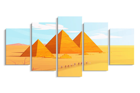 Tablou 5 Piese Pyramid