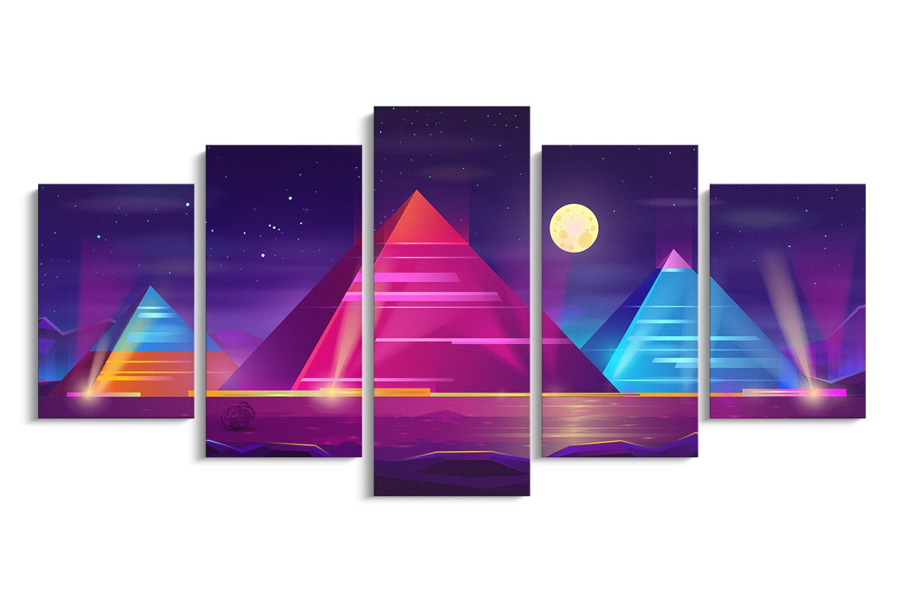 Tablou 5 Piese Piramide