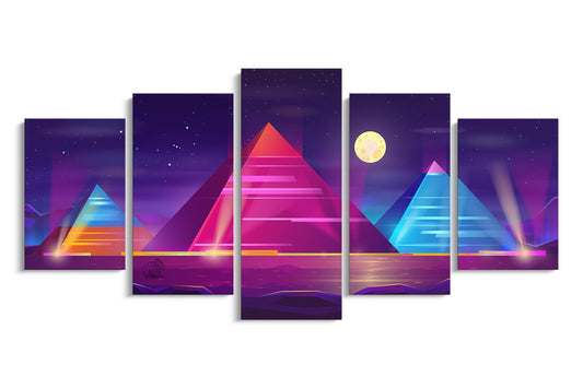 Tablou 5 Piese Piramide
