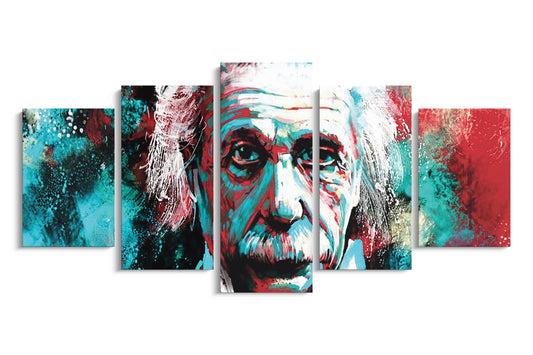 Tablou 5 Piese Albert Einstein