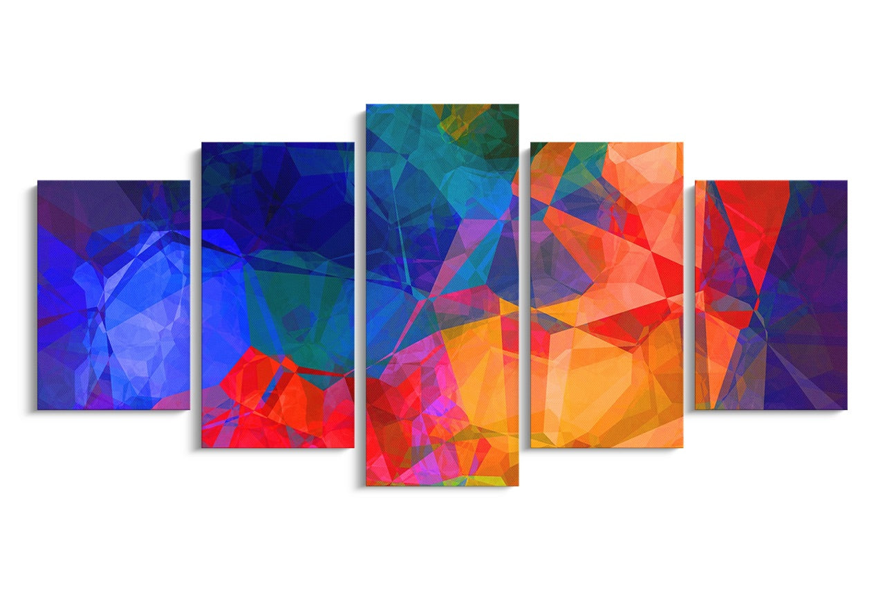 Tablou 5 Piese Color Mix