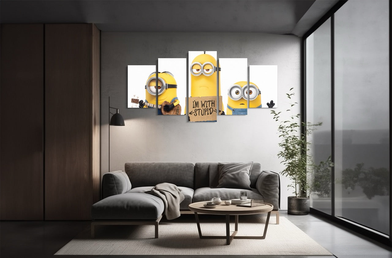 Tablou 5 Piese Minions