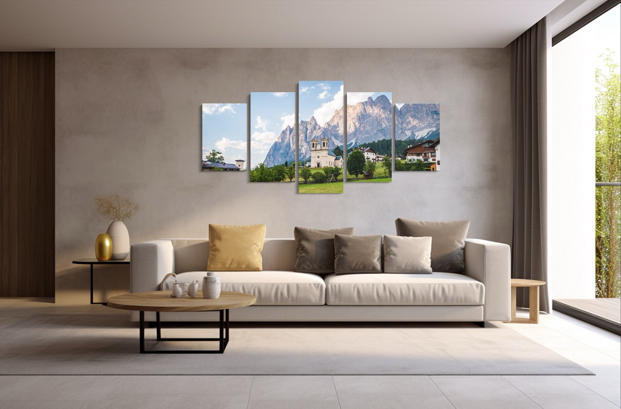 Tablou 5 Piese Biserica Montana