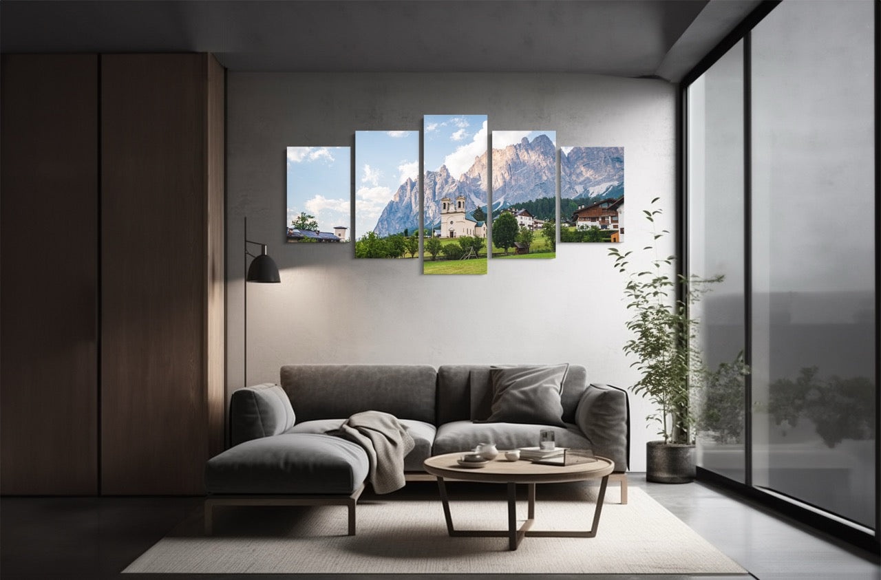 Tablou 5 Piese Biserica Montana