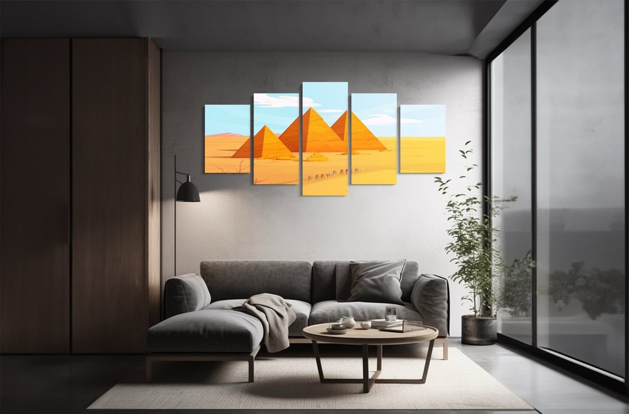 Tablou 5 Piese Pyramid
