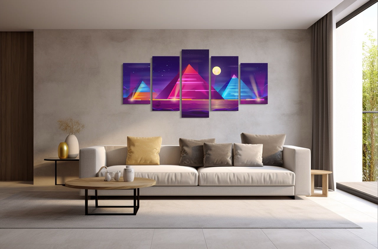 Tablou 5 Piese Piramide