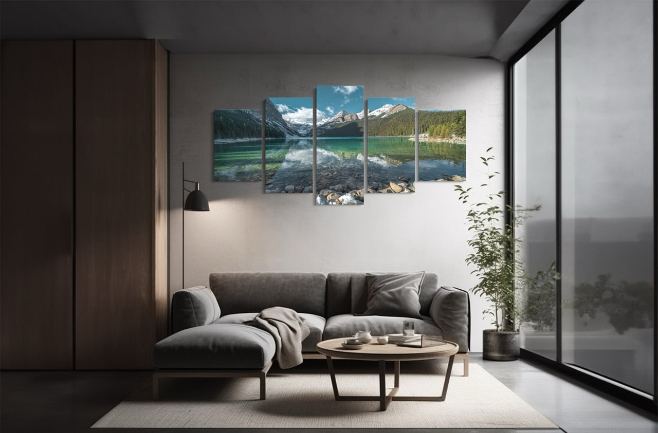 Tablou 5 Piese Lacul & Muntele