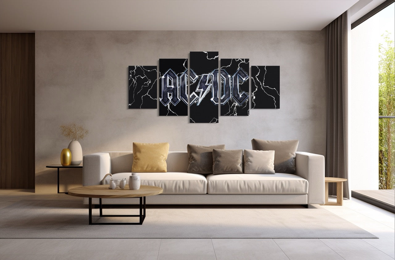 Tablou 5 Piese AC/DC