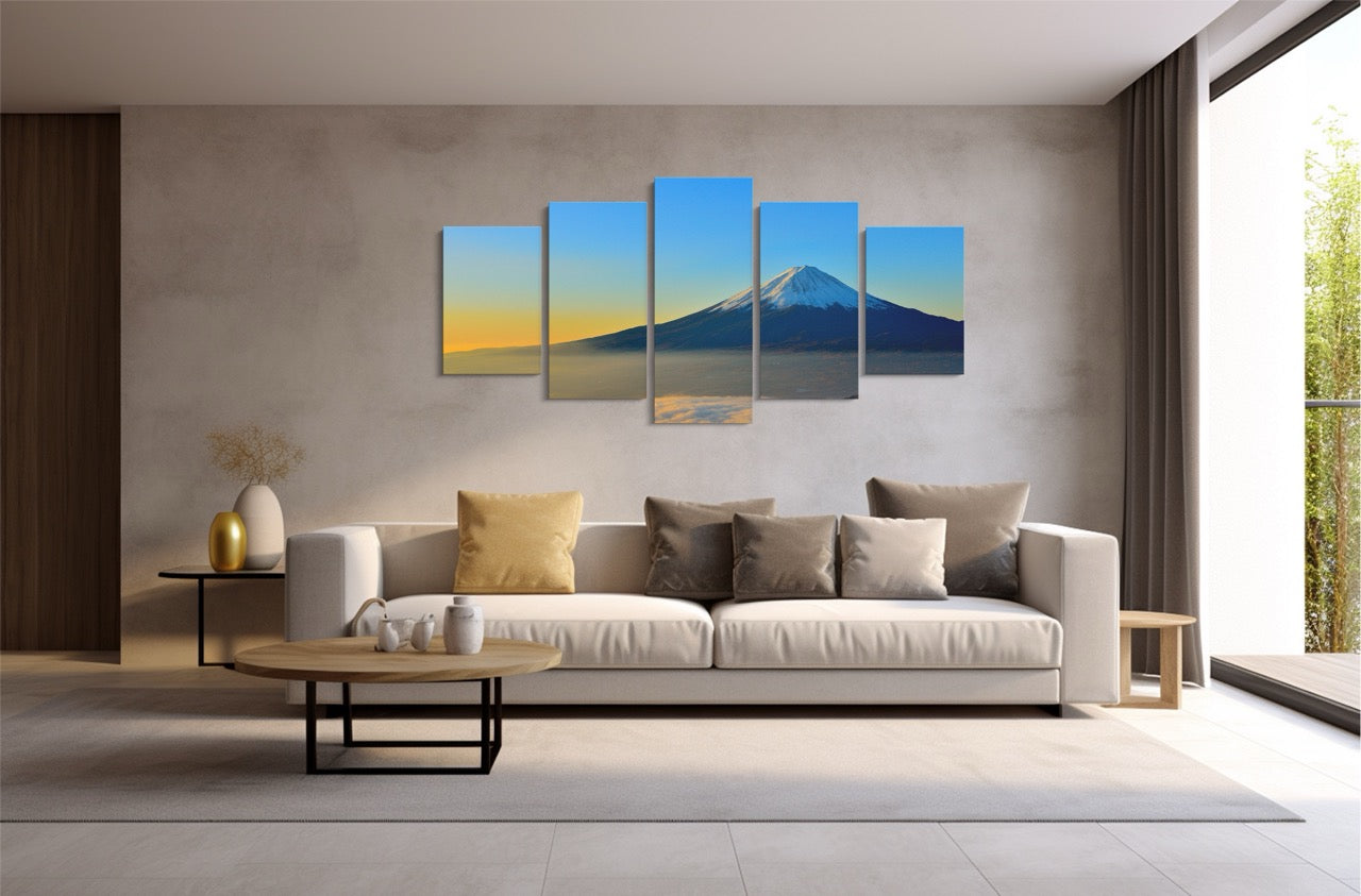 Tablou 5 Piese Muntele Fuji