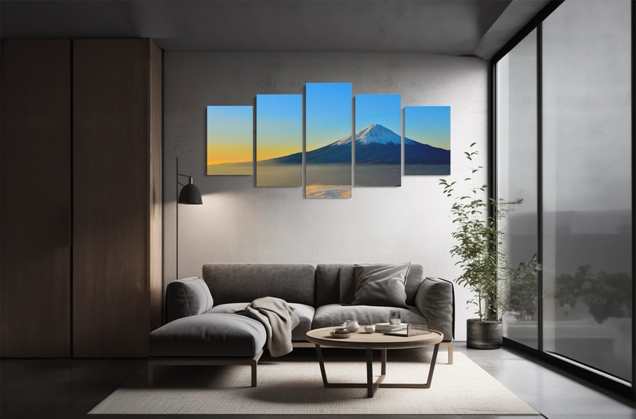 Tablou 5 Piese Muntele Fuji