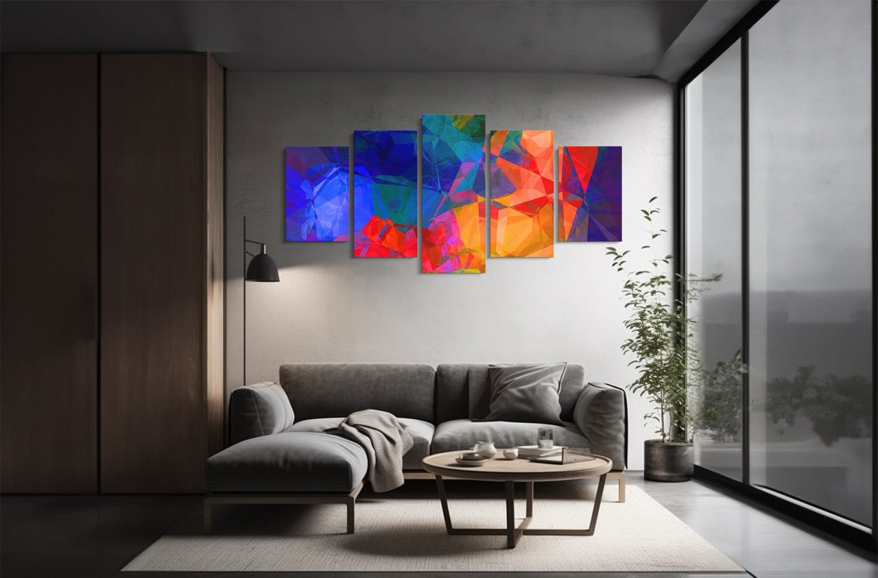 Tablou 5 Piese Color Mix