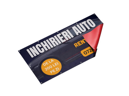 Banner Închirieri Auto personalizabil 70x100