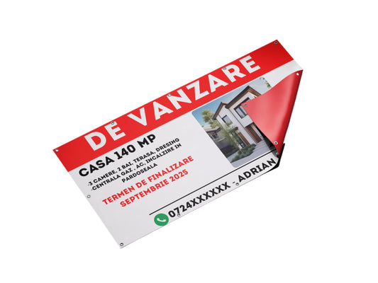 Banner De Vânzare personalizabil 100x120