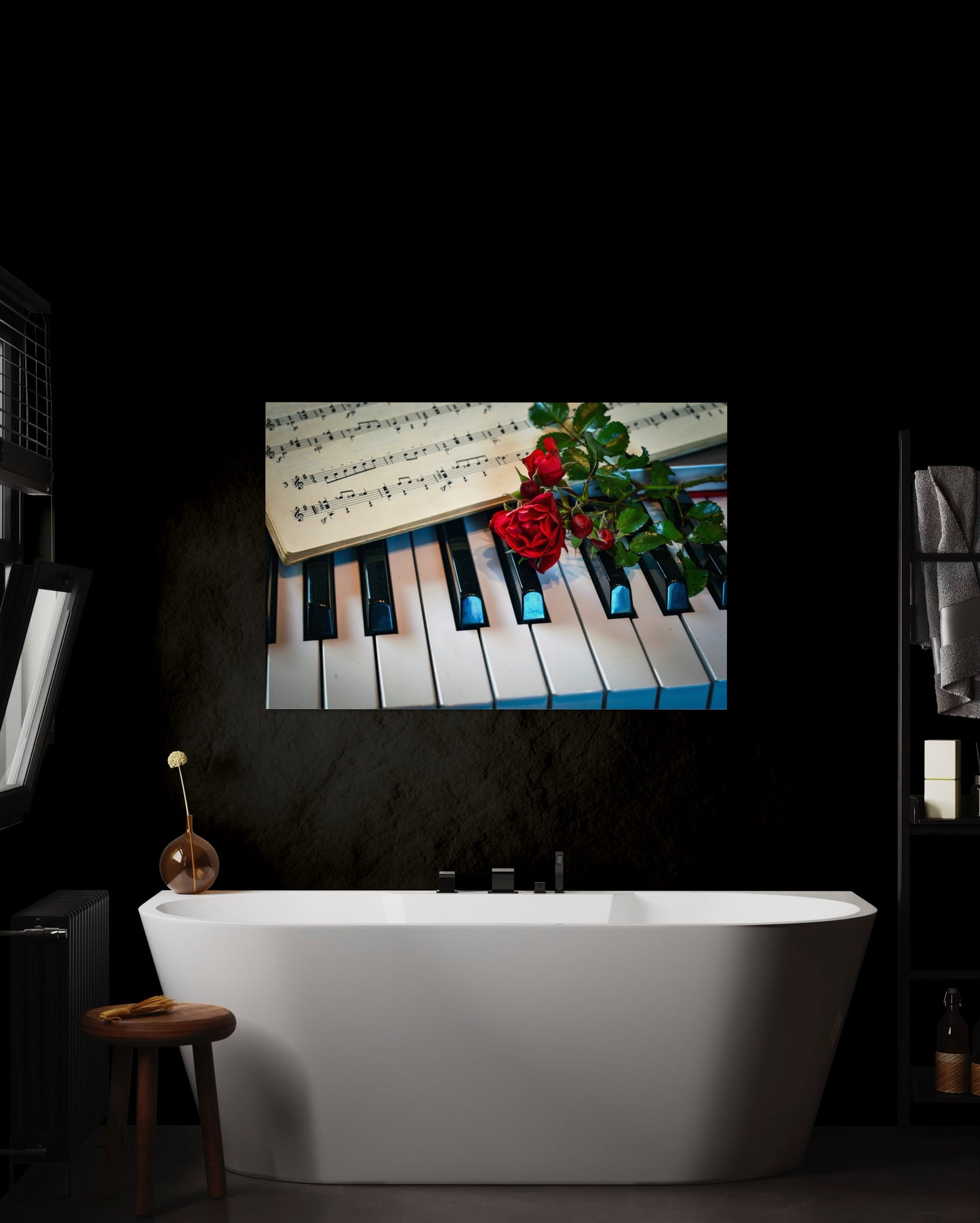 Tablou Canvas Note si Petale