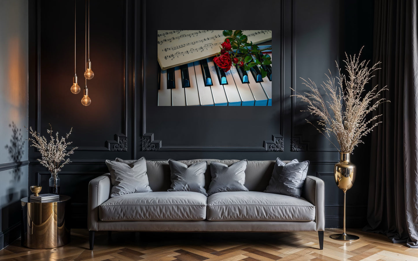 Tablou Canvas Note si Petale