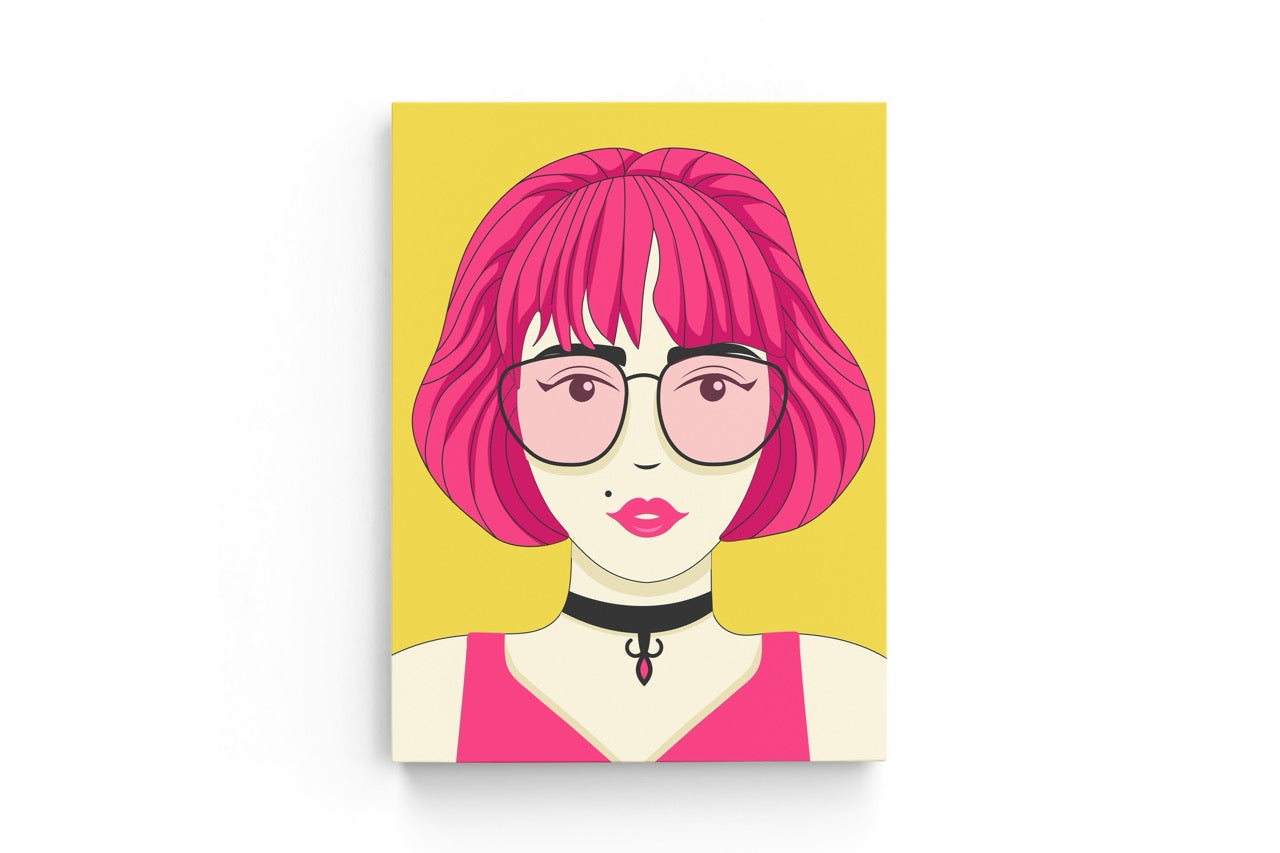 Tablou Canvas Pink Hair
