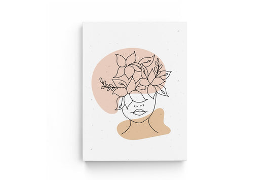 Tablou Canvas Cu Capul În Flori