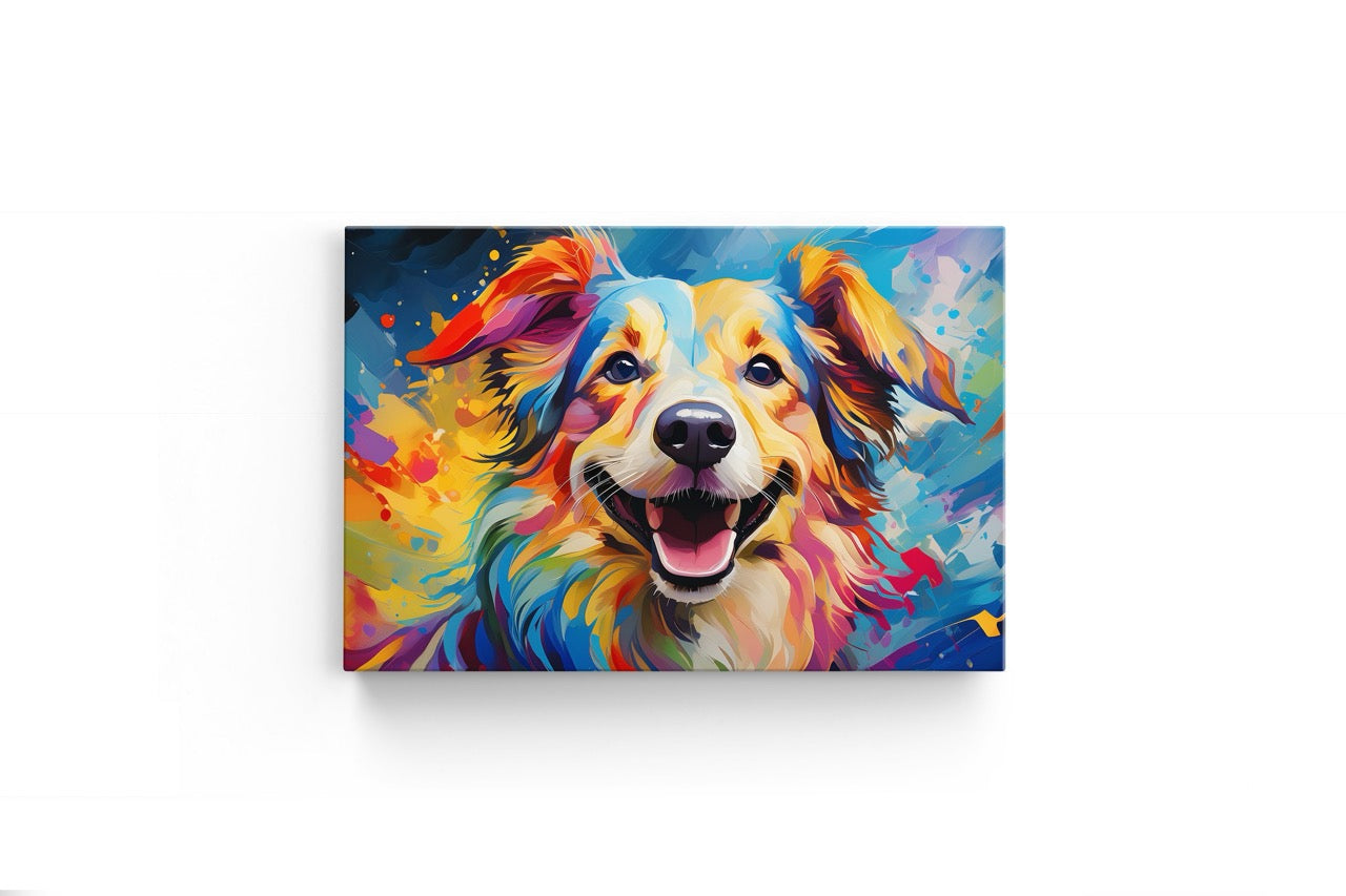 Tablou Canvas Câine Pictat