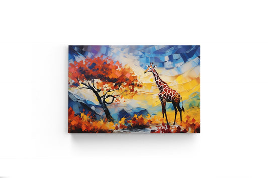 Tablou Canvas Girafa Pictata