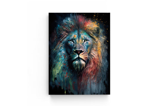 Tablou Canvas Leu Pictat II