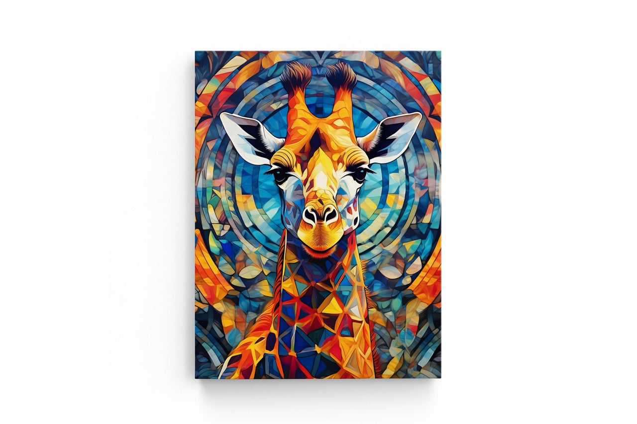 Tablou Canvas Girafa Pictata II
