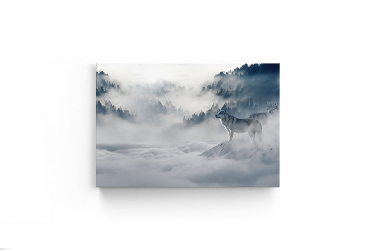 Tablou Canvas Lupii În Furtuna