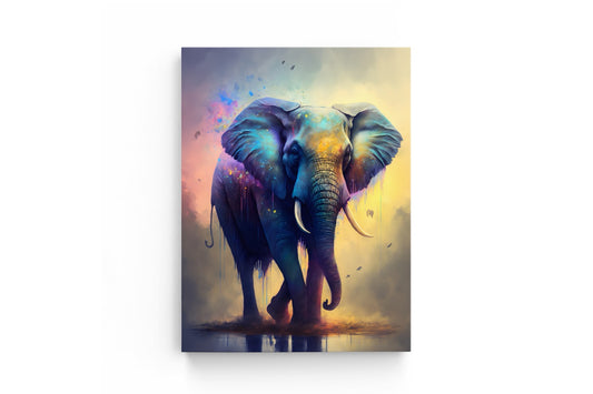 Tablou Canvas Elefantul În Culori