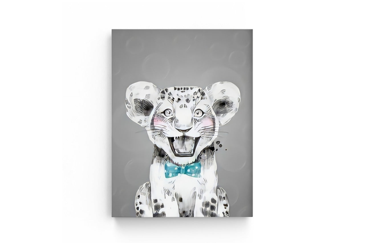 Tablou Canvas Tigrutul cu papion