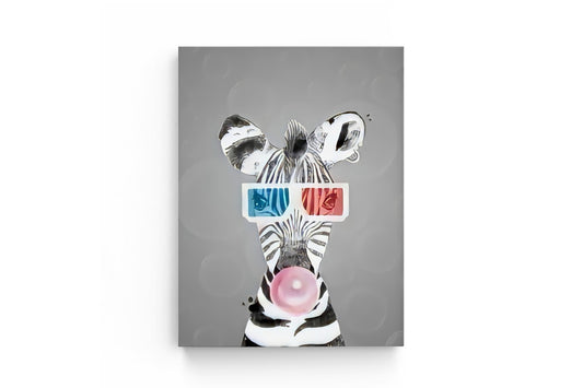 Tablou Canvas Zebra Cu Ochelari