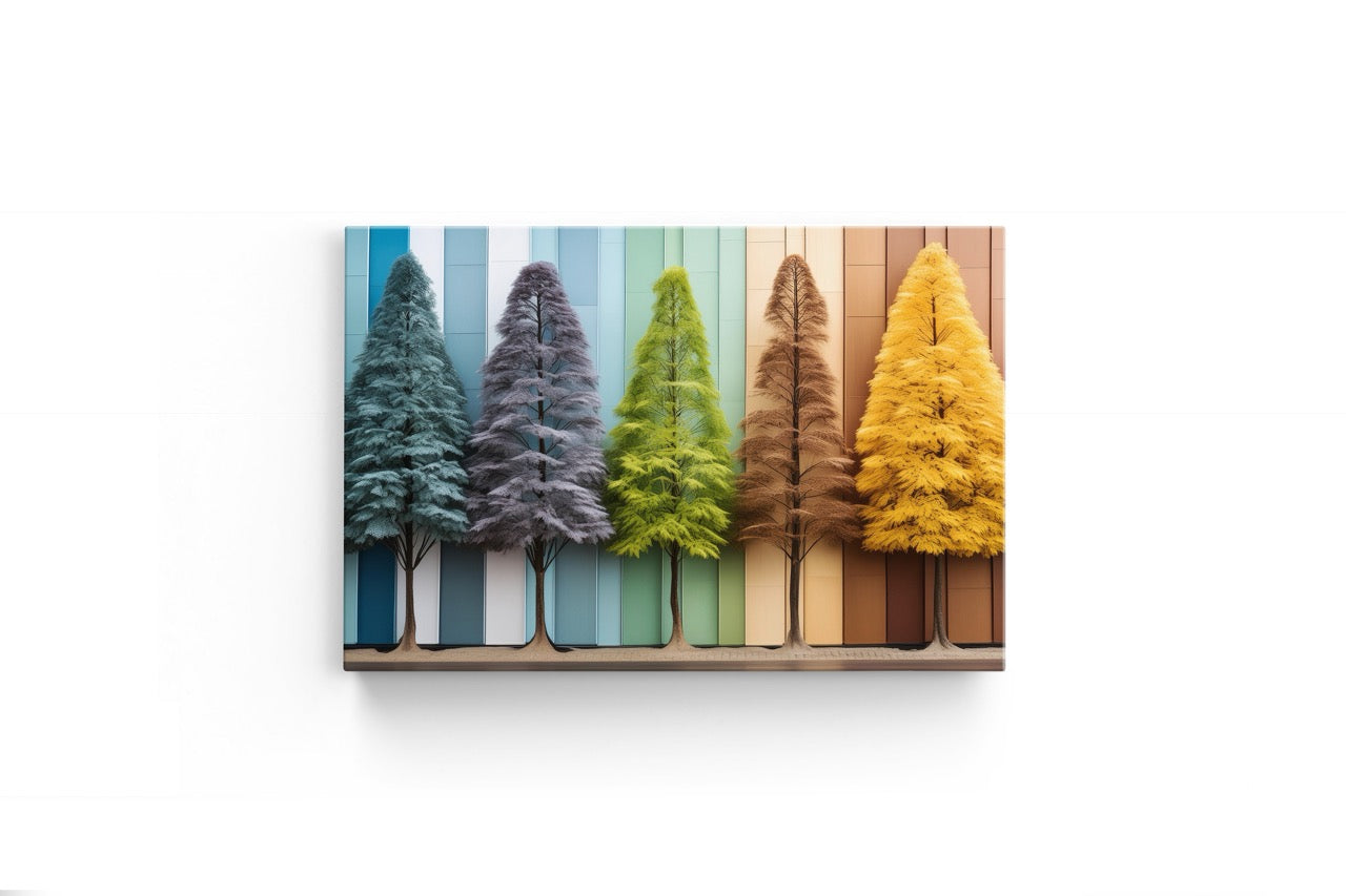 Tablou Canvas Color Tree II