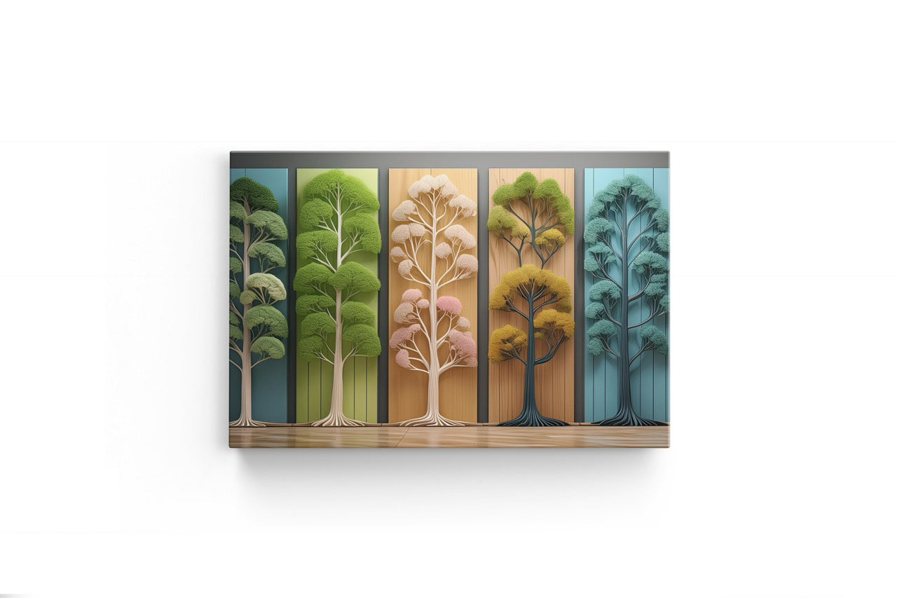 Tablou Canvas Color Tree III