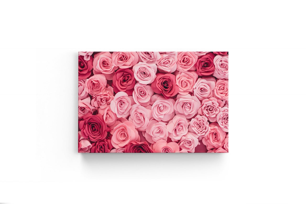 Tablou Canvas Pink Flower Wall