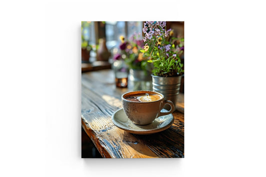 Tablou Canvas Cafeaua Și Floarea