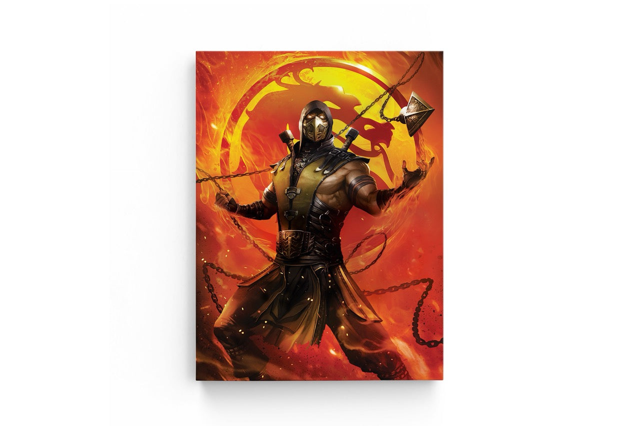 Tablou Canvas Scorpion Mortal Kombat Portret