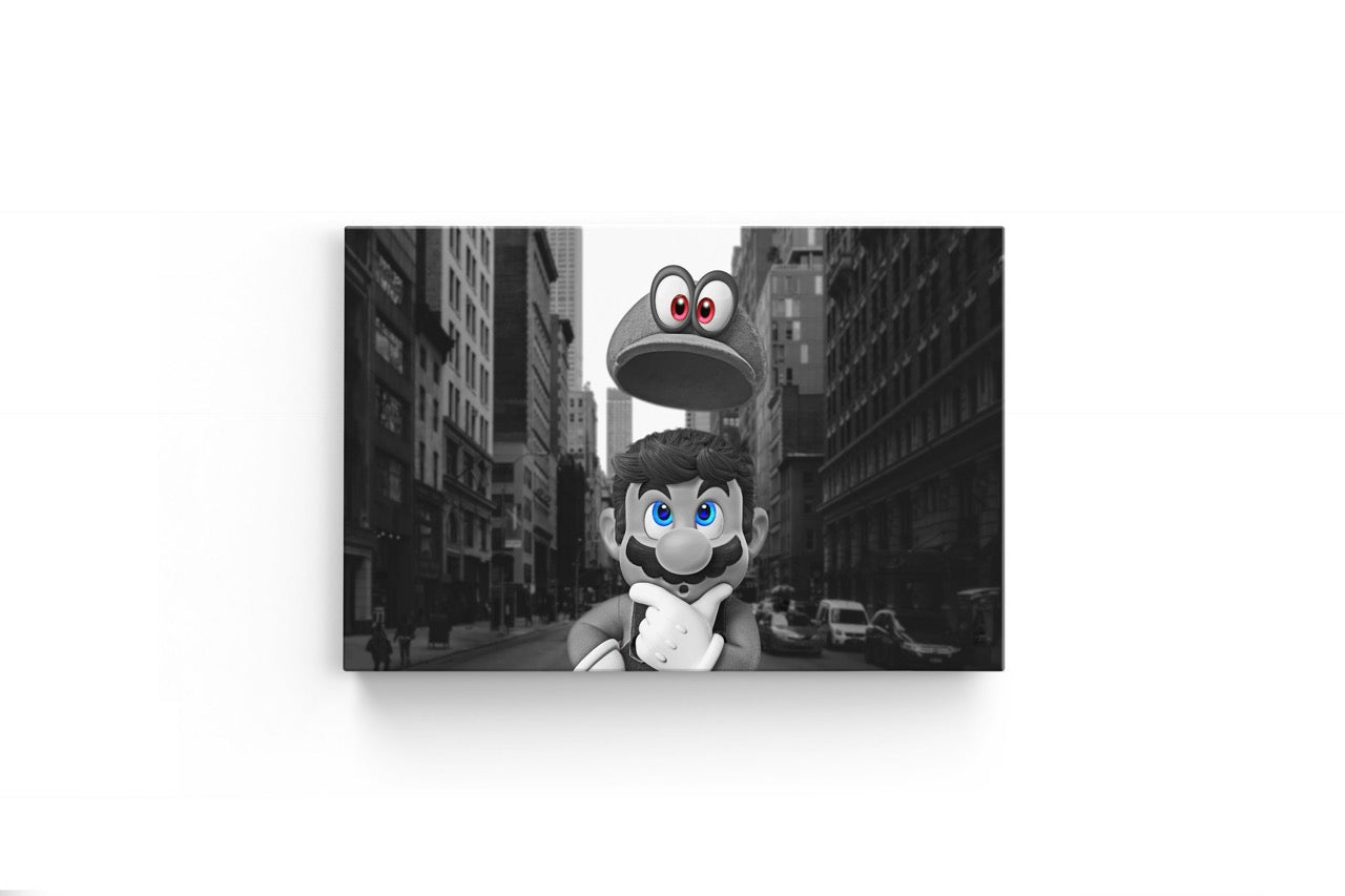 Tablou Canvas Mario Black & White