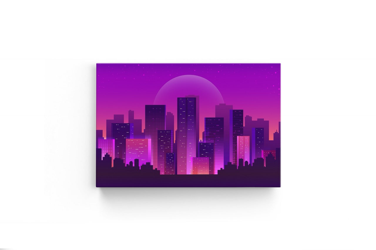 Tablou Canvas Digital City Night