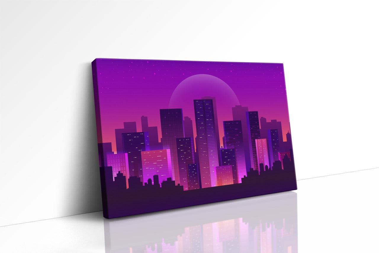 Tablou Canvas Digital City Night
