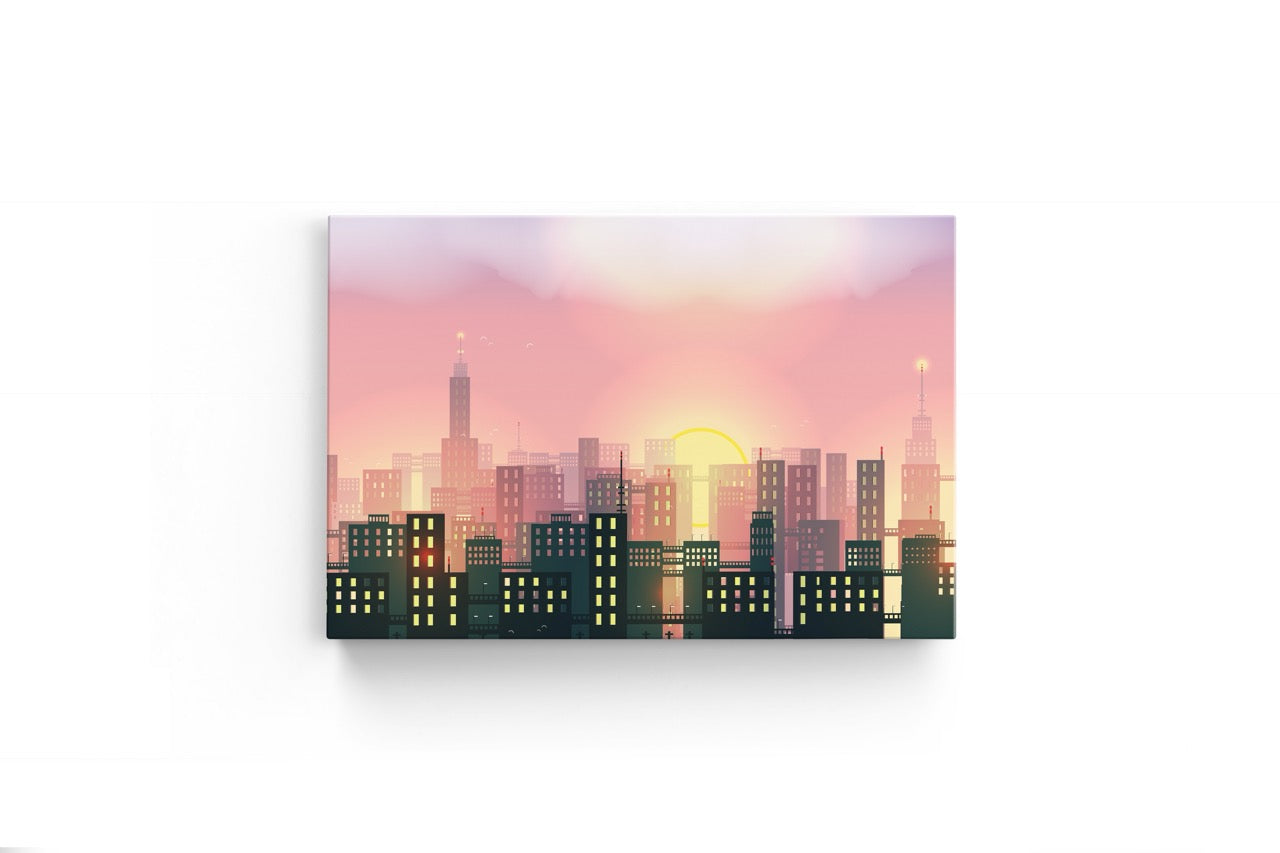 Tablou Canvas Urban City Sunrise