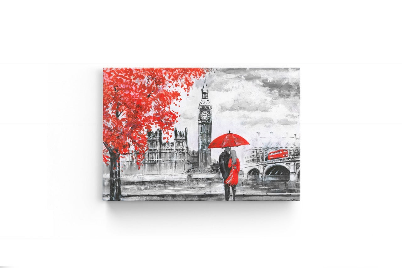 Tablou Canvas Londra Din Creion