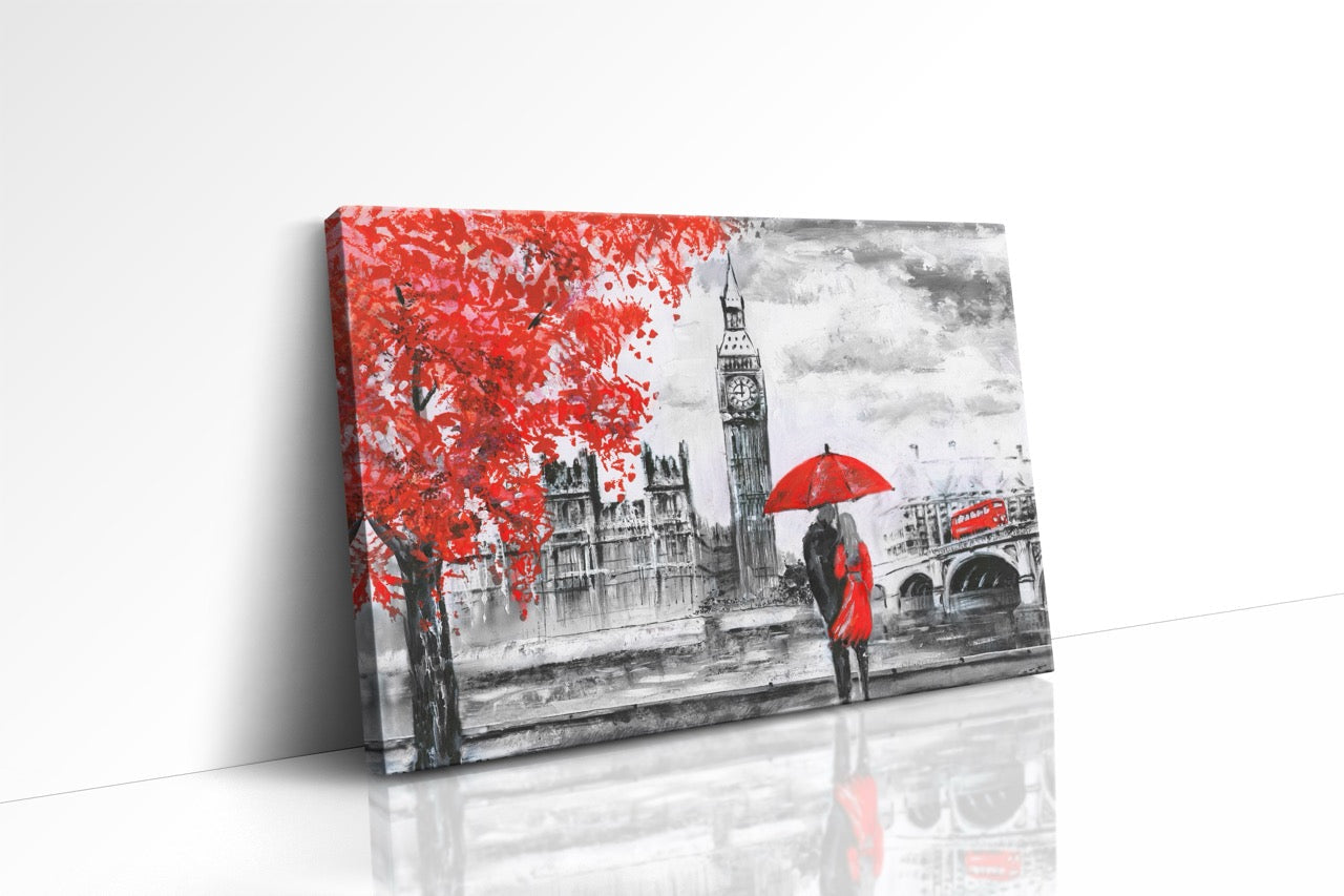 Tablou Canvas Londra Din Creion