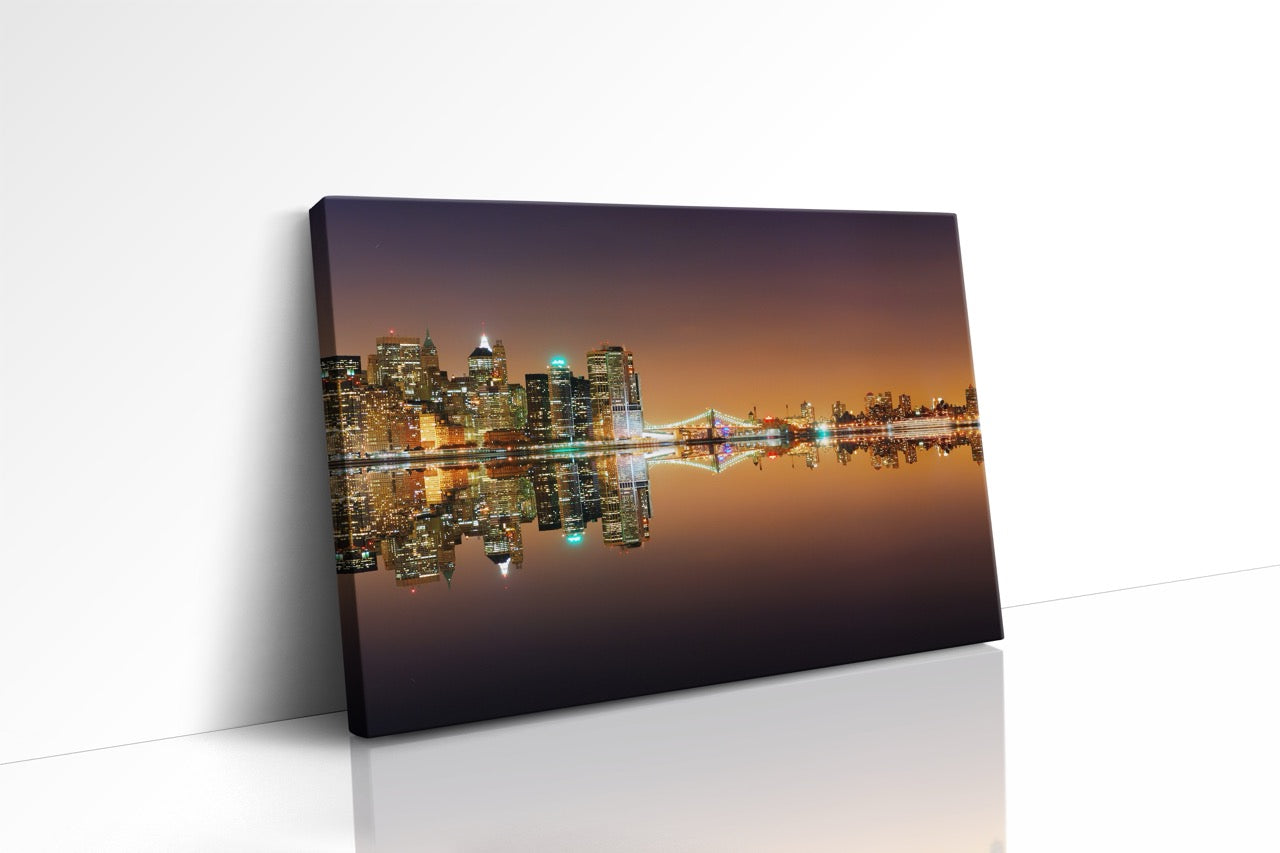 Tablou Canvas New York În Reflexie