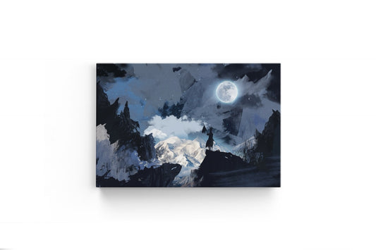 Tablou Canvas Cavalerul Și  Luna Plină