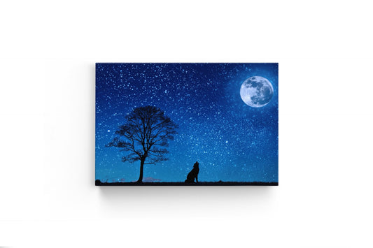 Tablou Canvas Moon Wolf
